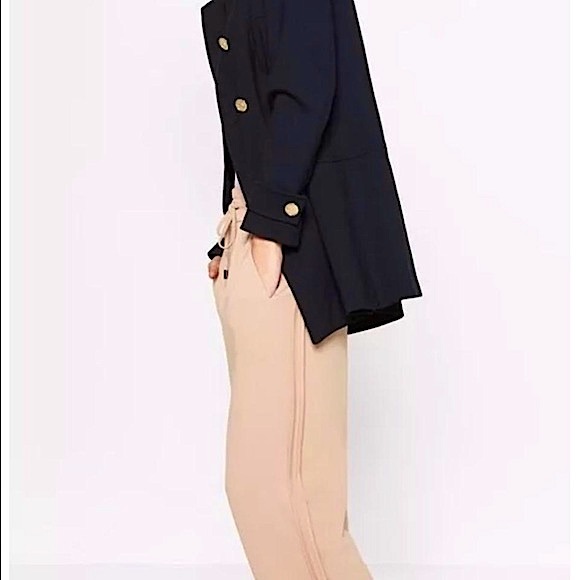 Zara Nude Pink w Stretch Waist and Pockets Pants - Picture 3 of 10